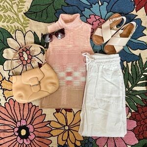 Missoni Ribbed Knit in Pink and Cream